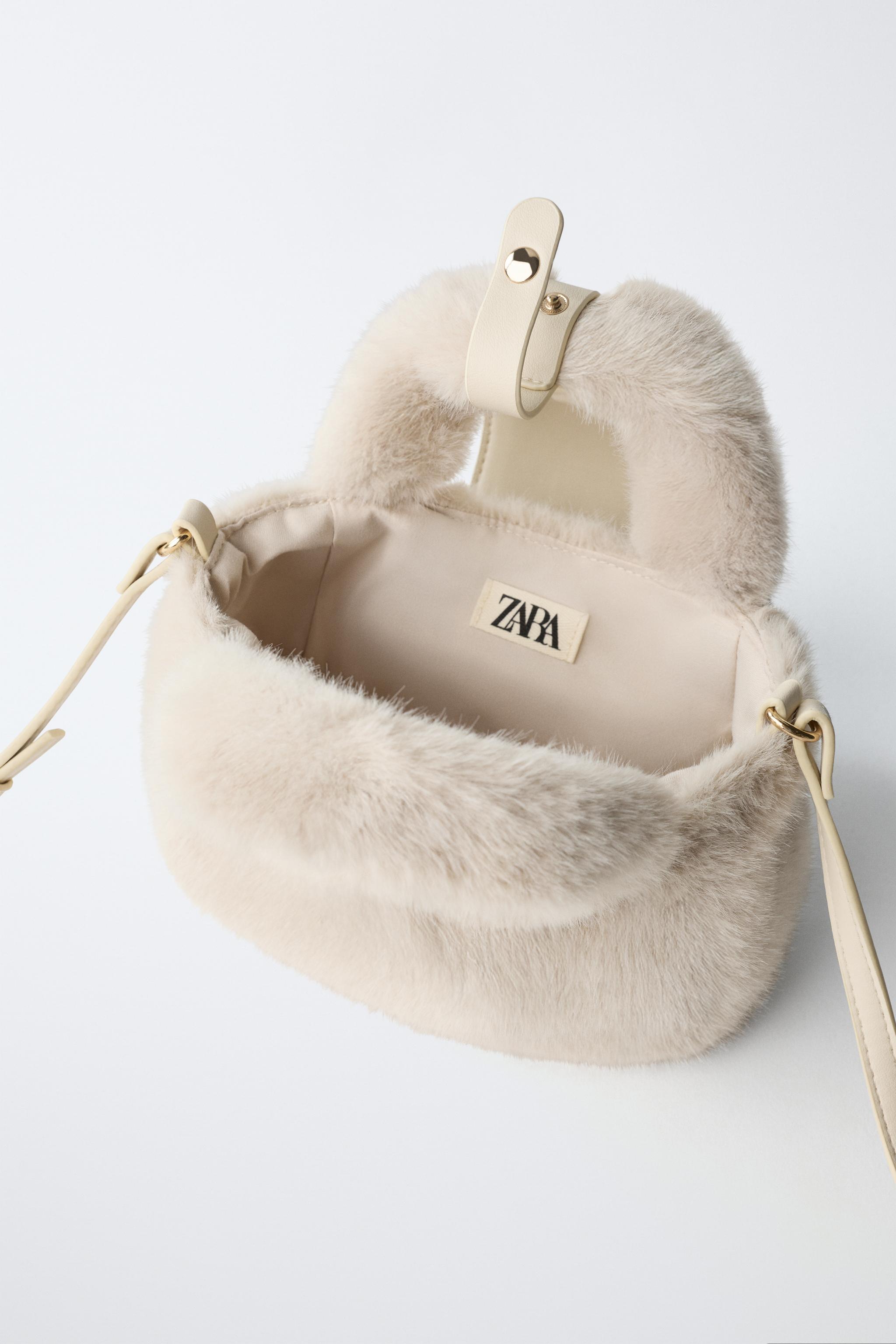 FAUX FUR CROSSBODY BAG